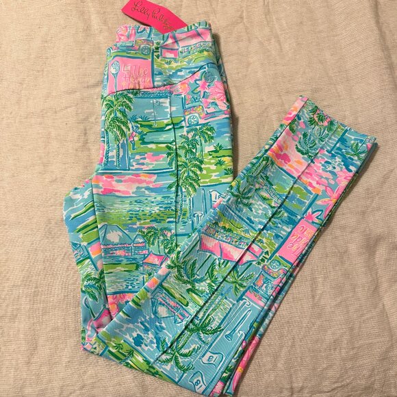 Lily Pulitizer Corso Pant UPF 50+ Honda Classic Golf Size 0 - Picture 1 of 4